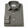 ROYYD Giza cotton printed casual shirt showing a button-up design with colorful geometric patterns.
