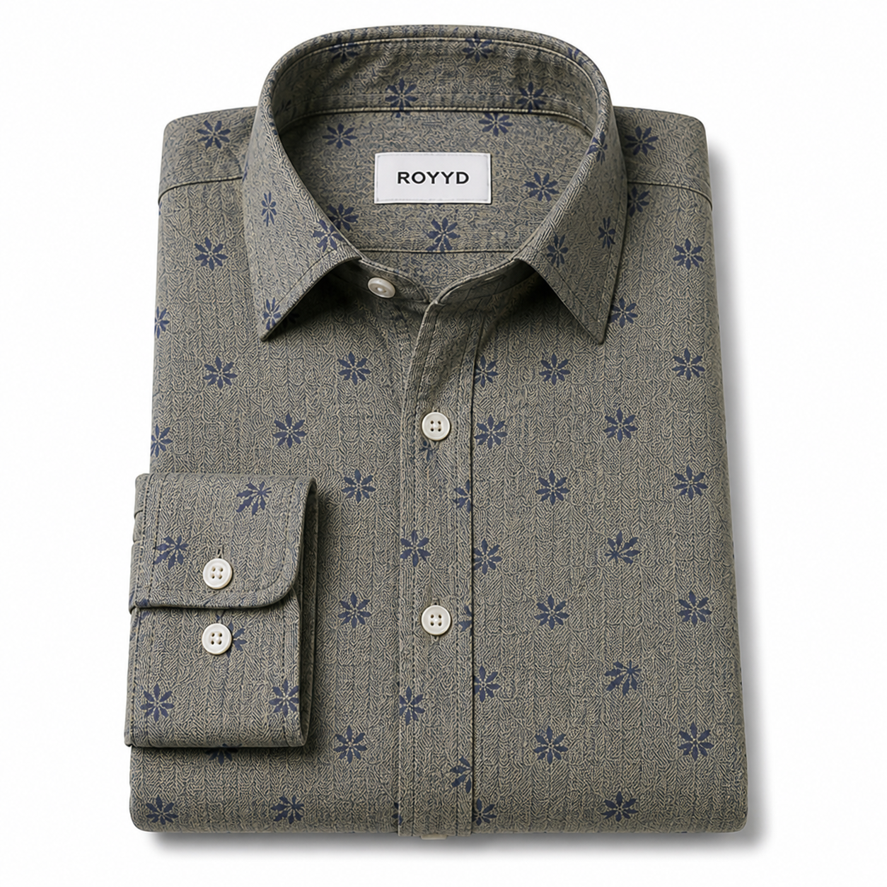 ROYYD Giza Cotton Printed  Casual Shirt