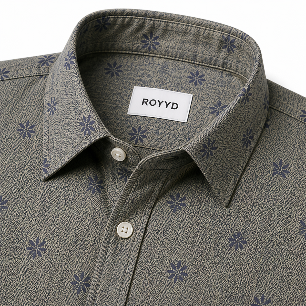 ROYYD Giza Cotton Printed  Casual Shirt