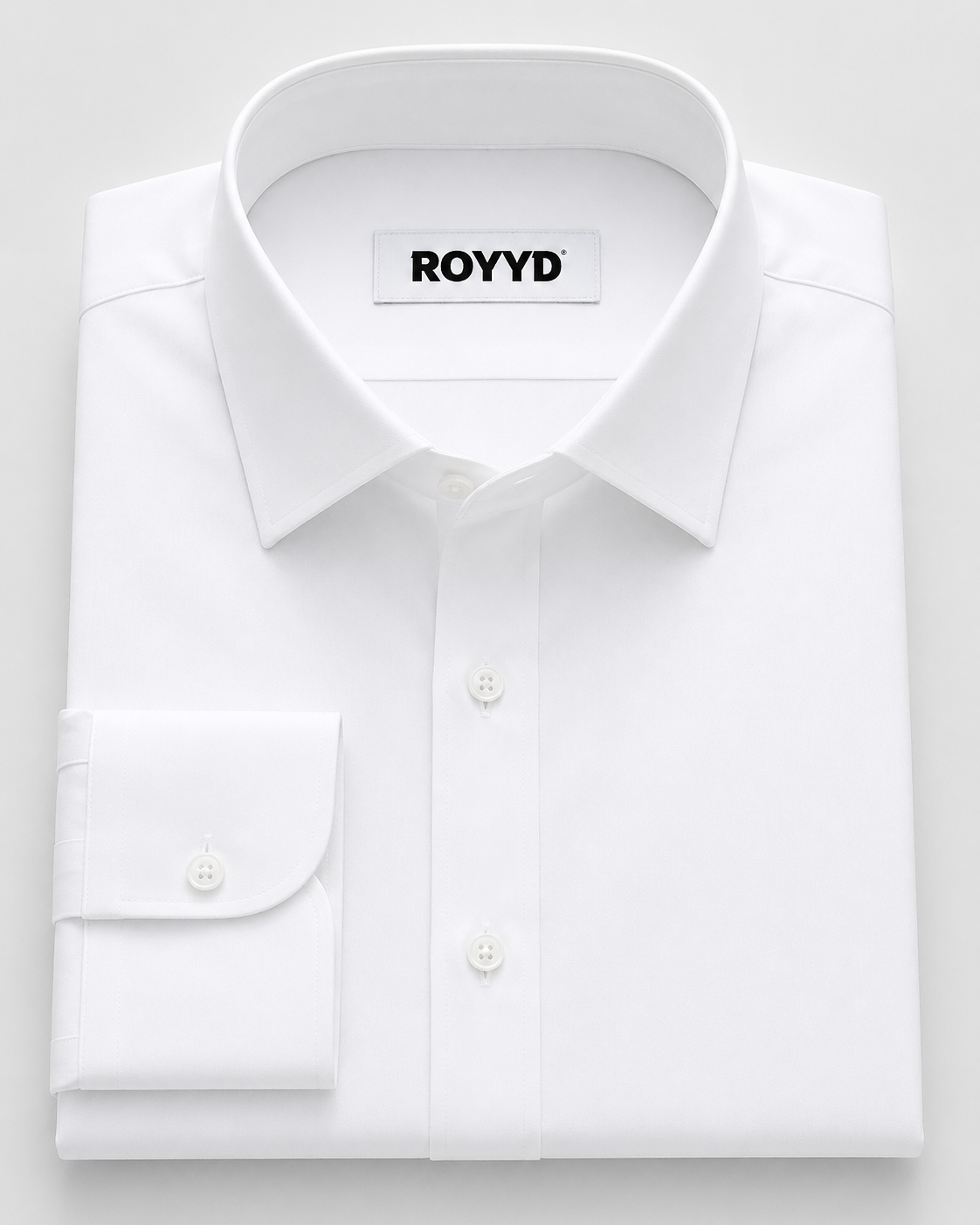 Premium Wrinkle-Free White Spun Fabric Shirt