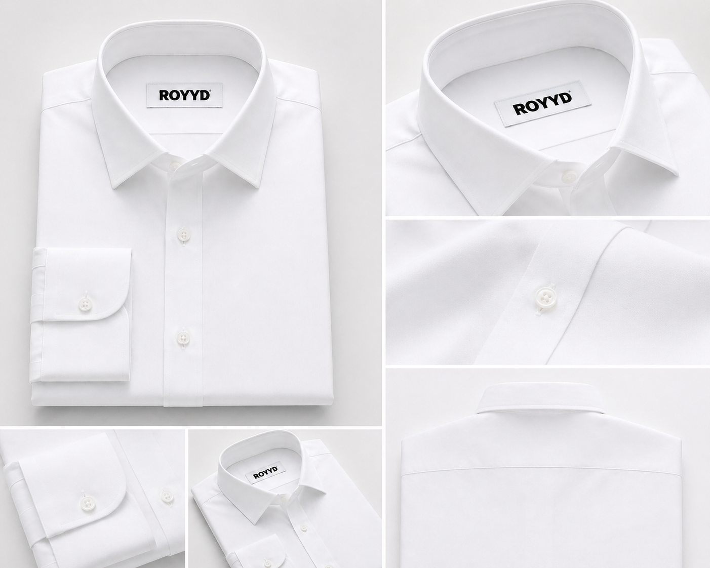 Premium Wrinkle-Free White Spun Fabric Shirt
