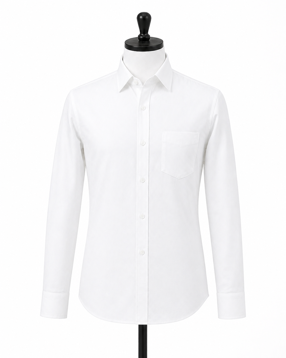 Premium Wrinkle-Free White Spun Fabric Shirt